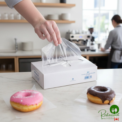 LK Packaging 10 3/4" x 8" Plastic Deli Wrap and Bakery Wrap - 10,000/Case