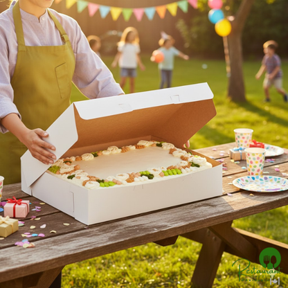 Champion 22" x 16 3/4" x 4 1/2" White Cake / Bakery Box - 50/Case