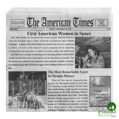 7" x 6 1/2" Newsprint Wire Cone Basket Liner / Deli Wrap / Double Open Bag By Prime - 2,000/Case