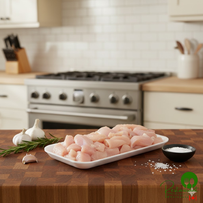 CKF 88117 (#17S) White Foam Meat Tray 8 1/4" x 4 1/2" x 1/2" - 1,000/Case
