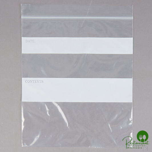 LK Packaging 7" x 8" Standard Weight 1 Qt. Seal Top Bag - 500/Box
