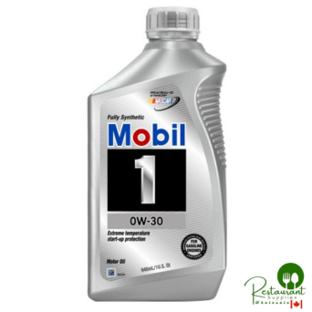 MOBIL 1 0W-30 100% SYNTHETIC ENGINE OIL – CASE OF 6 – 1 QUART BOTTLES