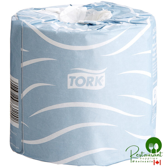 Tork Advanced T24 Individually Wrapped 2-Ply Standard 500 Sheet Toilet Paper Roll 4" x 3 3/4" - 80/Case