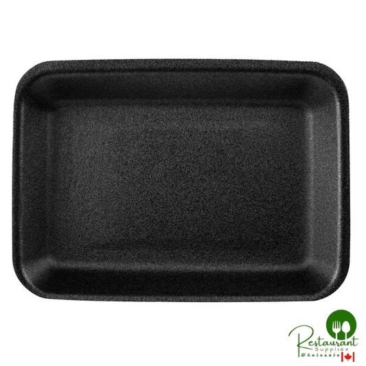 CKF 87802 (#2) Black Foam Meat Tray 8 1/4" x 5 3/4" x 1" - 500/Case