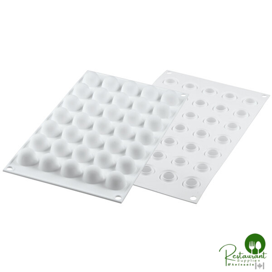 Silikomart TRUFFLES 5 35 Compartment Micro Silicone Baking Mold with Border - 13/16" x 13/16" x 3/4" Cavities