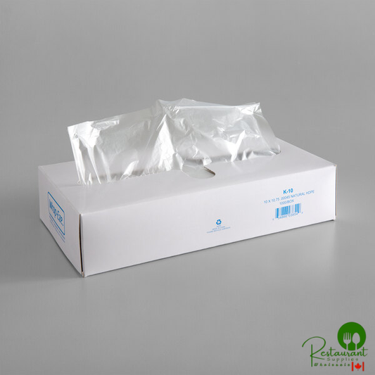 LK Packaging 10 3/4" x 10" Plastic Deli Wrap and Bakery Wrap - 10,000/Case