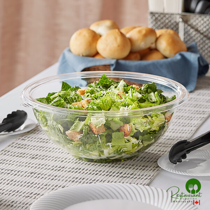 160 oz. Clear PET Plastic Round Catering / Serving Bowl By Prime - 25/Case