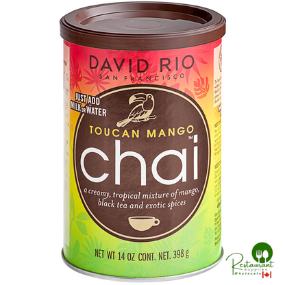 David Rio Toucan Mango™ Chai Tea Latte Mix 14 oz. - 6/Case