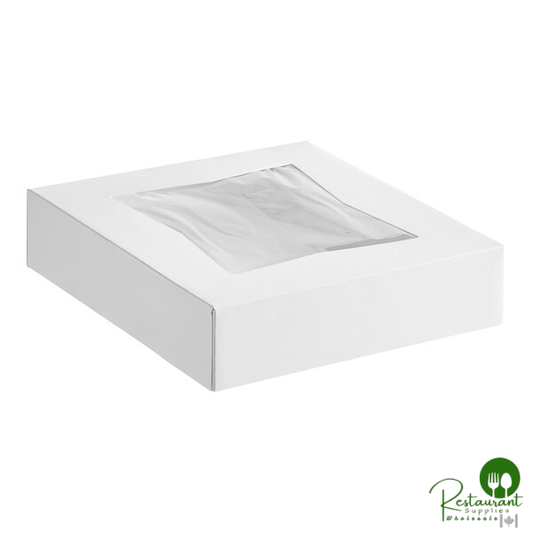 Southern Champion 10" x 10" x 2 1/2" White Window Pie / Bakery Box - 200/Case