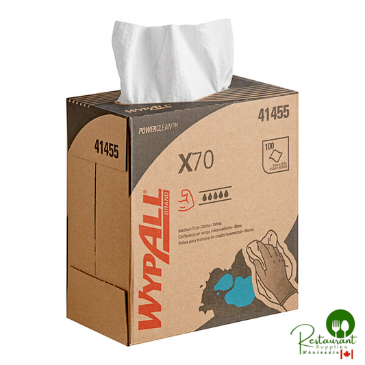 WypAll® X70 8 3/8" x 16 13/16" White Wiper 41455 - 1,000/Case