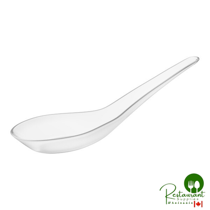 5" Black Plastic Asian Soup Spoon By Prime - 1,600/Case