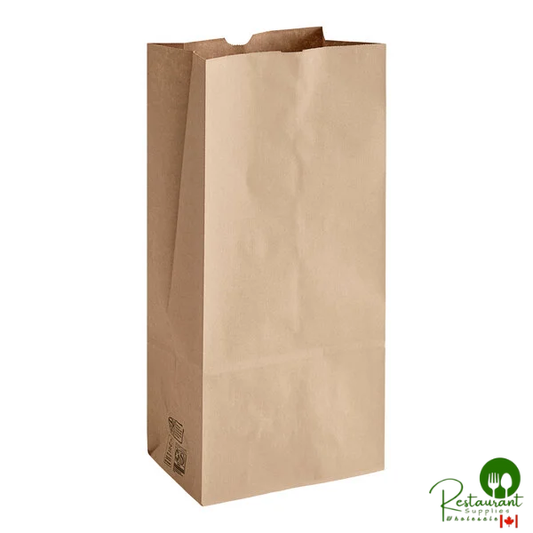 Duro Husky Heavy-Duty 25 lb. Natural Kraft Paper Bag - 400/Bundle