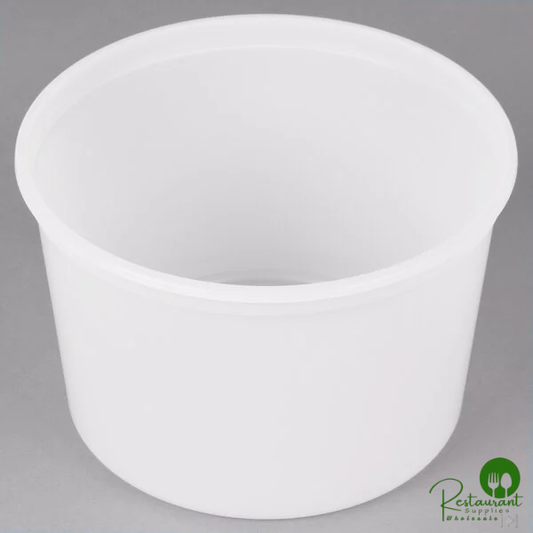 Heavy Duty 64 oz. Microwavable Translucent Heavy Plastic Deli Container By Prime - 100/Case