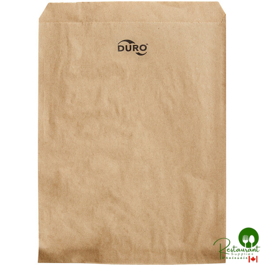 Duro 8 1/2" x 11" Brown Merchandise Bag - 2,000/Bundle