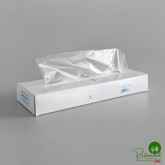 LK Packaging 15" x 10 3/4" Plastic Deli Wrap and Bakery Wrap - 10,000/Case
