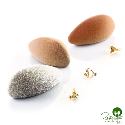 Silikomart QUENELLE24 12 Compartment Silicone Baking Mold with Border - 2 1/2" x 1 1/8" x 1 1/8" Cavities