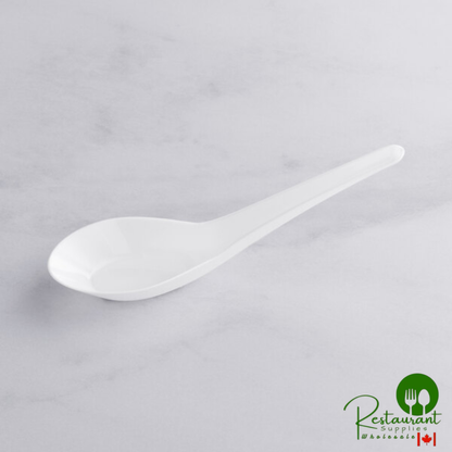 5" Black Plastic Asian Soup Spoon By Prime - 1,600/Case