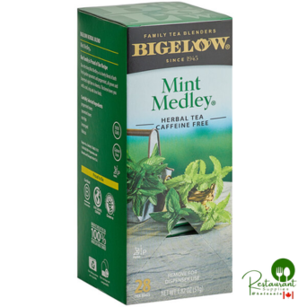 Bigelow Mint Medley Herbal Tea Bags - 168/Case