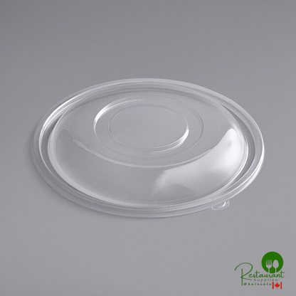 Clear PET Plastic Dome Lid for 320 oz. Round Bowls By Prime - 25/Case