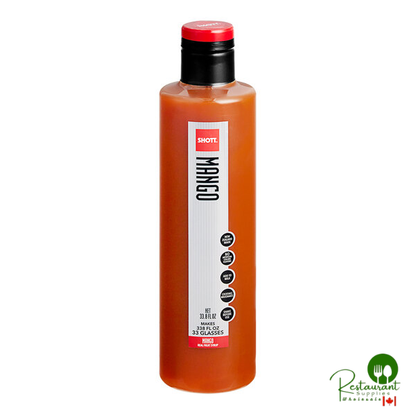SHOTT Mango Real Fruit Concentrated Flavoring Syrup 1 Liter - 6/Case