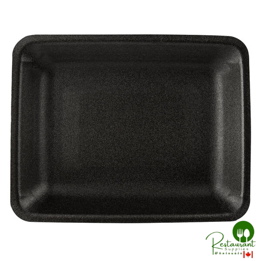 CKF 87853 (#4PR) Black Foam Meat Tray 9 1/4" x 7 1/4" x 1 1/4" - 500/Case