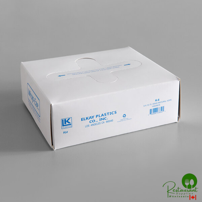 LK Packaging 10 3/4" x 6" Plastic Deli Wrap and Bakery Wrap - 10,000/Case