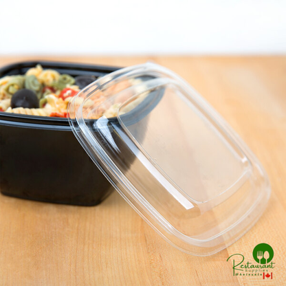 Sabert 52500B500 Bowl2 Clear Dome Lid for 8, 12, and 16 oz. Square Bowls - 500/Case