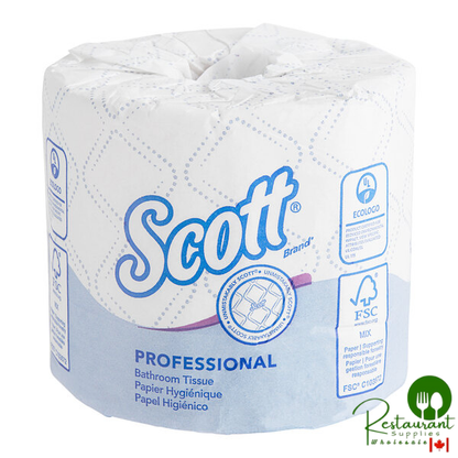 Scott® Professional 4" x 4" Individually-Wrapped 2-Ply 550 Sheet Toilet Paper Roll - 80/Case