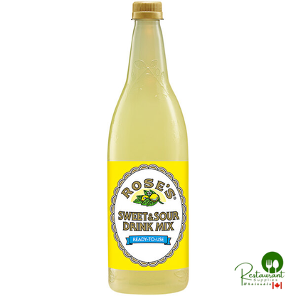 Rose's 1 Liter Sweet and Sour Mix - 12/Case