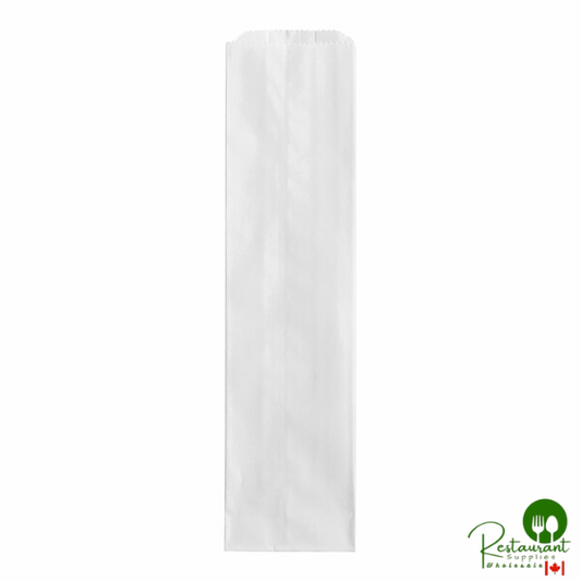 Bagcraft Packaging 300153 4" x 2 1/2" x 16" White Bread Bag - 1,000/Case