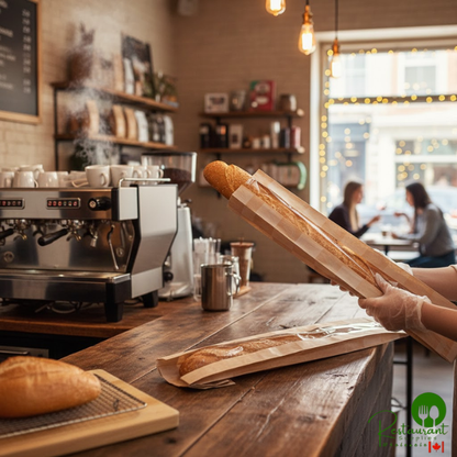 Bagcraft Packaging 300895 EcoCraft 4 1/2" x 2 1/2" x 24" Dubl-Panel® Artisan Bread Bag - 500/Case