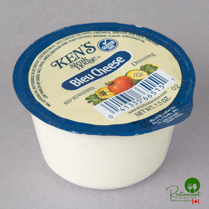 Ken's Foods 1.5 oz. Bleu Cheese Dressing Cup - 100/Case