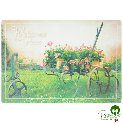Hoffmaster 311125 10" x 14" Welcome Paper Placemat - 1,000/Case