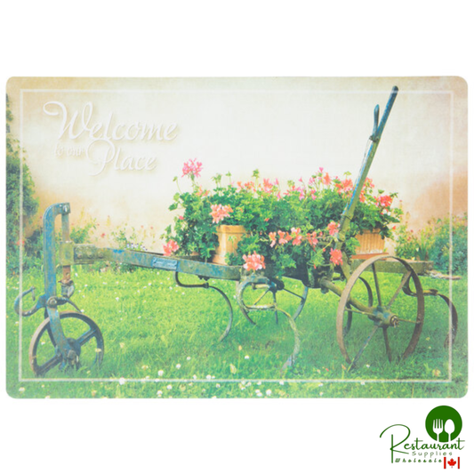 Hoffmaster 311125 10" x 14" Welcome Paper Placemat - 1,000/Case