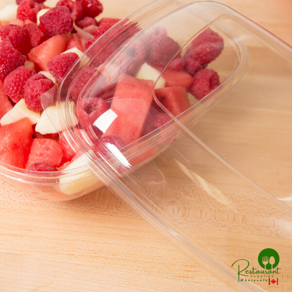 Sabert 52900B150 Bowl2 Clear Dome Lid for 64 oz. Square Bowls - 150/Case