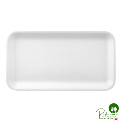 CKF 88115 (#10S) White Foam Meat Tray 10 3/4" x 5 3/4" x 1/2" - 500/Case