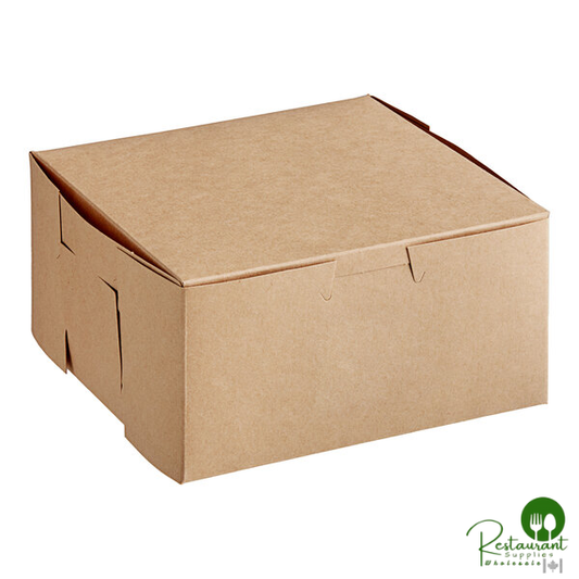 Champion 6" x 6" x 3" Kraft Pie / Bakery Box - 250/Case