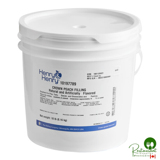 Henry & Henry Crown Peach Filling 18 lb.