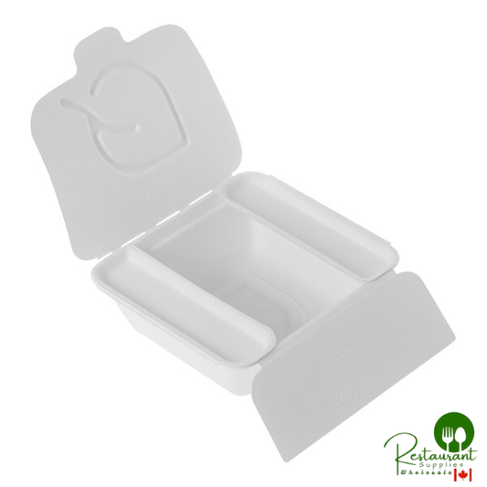 Eco-Products Vanguard Folia 22 oz. Compostable Fiber Lid Container - 300/Case
