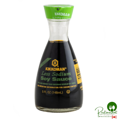 Kikkoman 5 fl. Oz. Traditionally Brewed Less Sodium Soy Sauce Dispenser