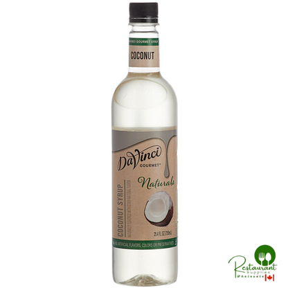 DaVinci Gourmet All-Natural Coconut Flavoring Syrup 750 mL - 4/Case