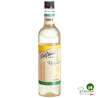 DaVinci Gourmet All-Natural Banana Flavoring / Fruit Syrup 750 mL - 4/Case