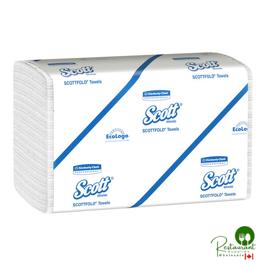 Scott® Pro Scottfold 12 3/8" x 9 3/8" 1-Ply White Multi-Fold Paper Towel - 4,375/Case