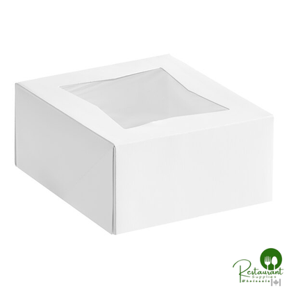 Southern Champion 6" x 6" x 3" White Window Pie / Bakery Box - 200/Case