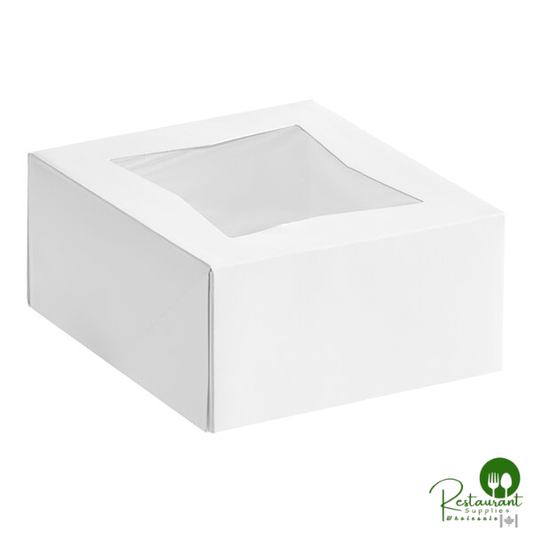 Southern Champion 6" x 6" x 3" White Window Pie / Bakery Box - 200/Case