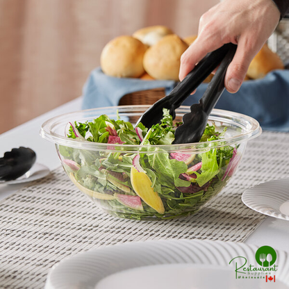 80 oz. Clear PET Plastic Round Catering / Serving Bowl By Prime - 25/Case