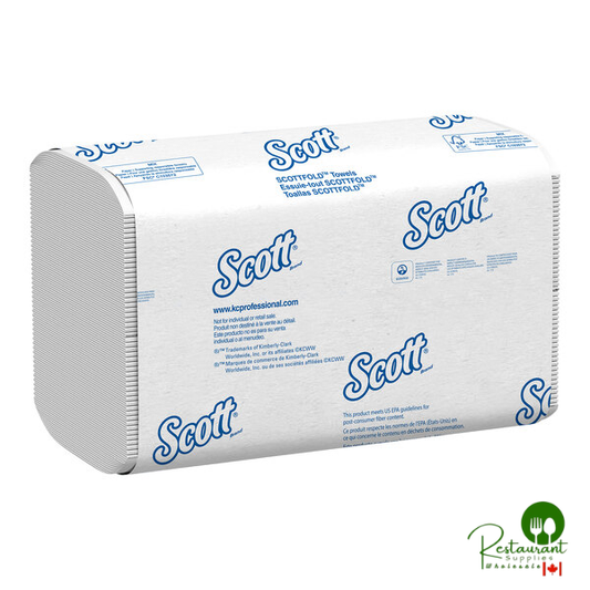 Scott® Pro Scottfold 12 3/8" x 7 13/16" 1-Ply White Multi-Fold Paper Towel - 4,375/Case