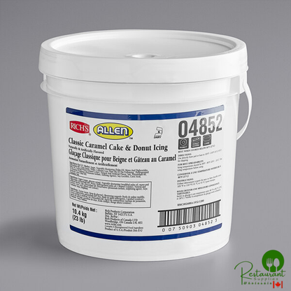 Rich's Allen Classic Caramel Cake and Donut Icing - 23 lb. Pail