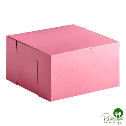 Champion 9" x 9" x 5" Pink Cake / Bakery Box - 100/Case