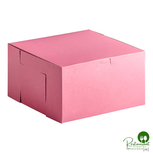 Champion 9" x 9" x 5" Pink Cake / Bakery Box - 100/Case